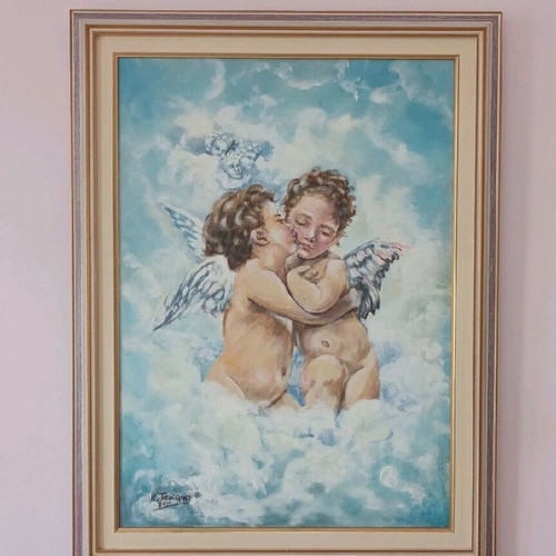 Tsairis oil painting 83x63 cm used