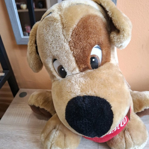 Plush dog new 40 cm with heart saying "I love you"