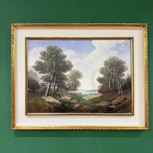 Mariano Moreno Italian Oil Painting New in Elegant Frame