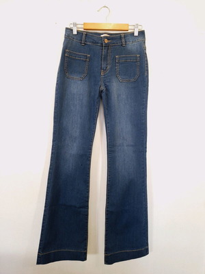 Blue flared jeans new, size 38