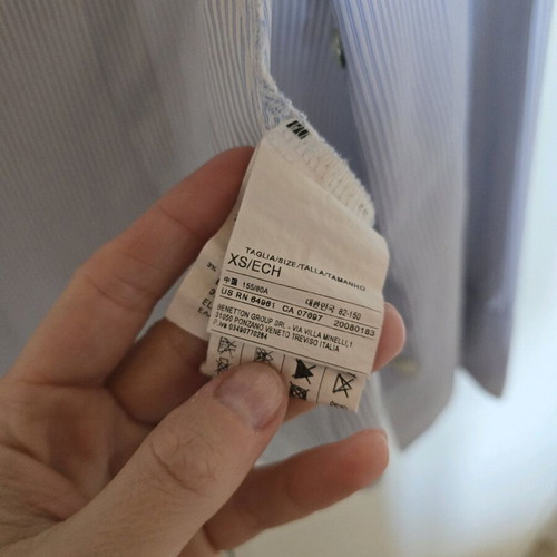 Benetton striped shirt used, size XS