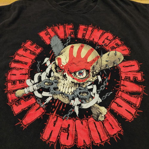 Five Finger Death Punch Album Afterlife USA Tour shirt like new, size L, black and red