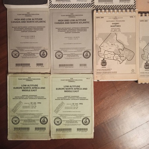 DoD Flight Information Publications FLIPs collection used, 26 pieces