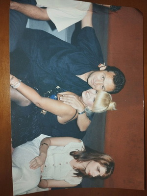 Authentic photo 22 cm with Rena Pagkrati and Stamatis Gonidis used