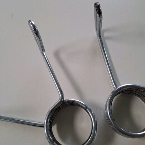 Exercise equipment used, set of 5 metal hand grips