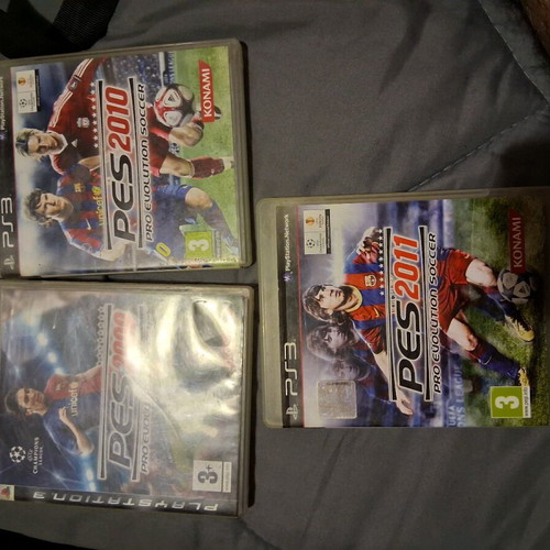 Ps3 Pro Evolution Soccer 9, 10, 11 games like new, pack of 3