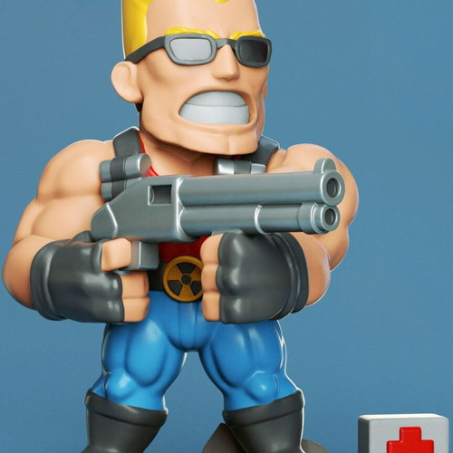 3D Duke Nukem new figure model