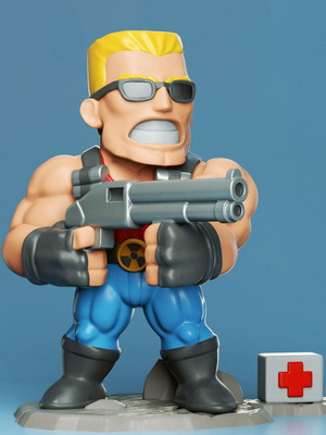 3D Duke Nukem new figure model