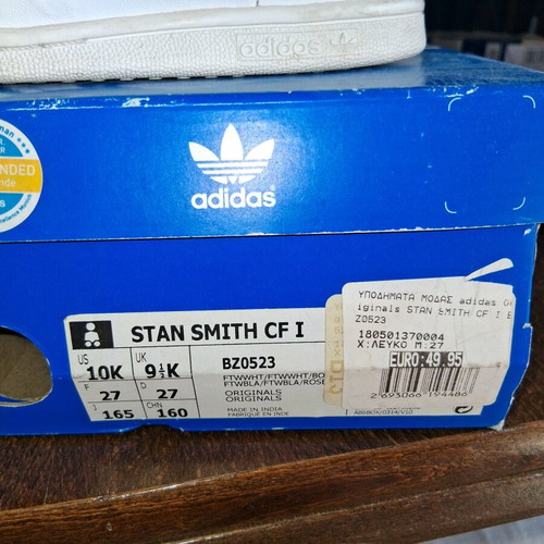 Stan Smith Adidas kids shoes size 27 like new, white and pink