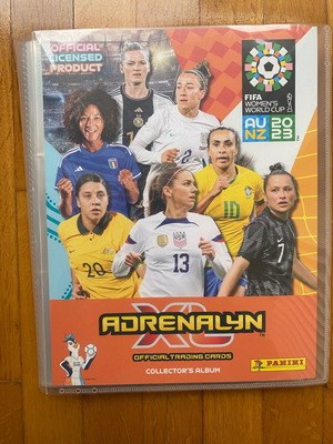 Άλμπουμ 2023 Panini Women’s World Cup ADRENALYN XL σαν καινούργιο, 100% συμπληρωμένο