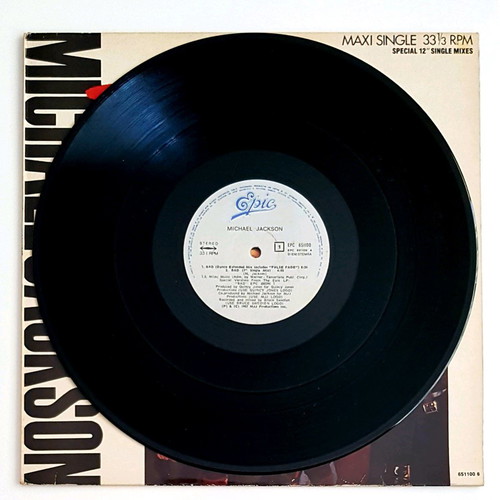 Michael Jackson Bad 12" vinyl like new, special mixes maxi single