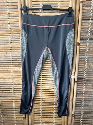 Livera Balance sports leggings, black and grey, size XL