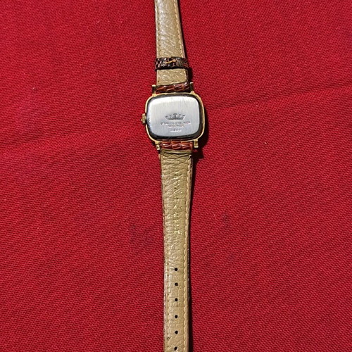 Fortis women's watch used, rectangular shape, leather strap