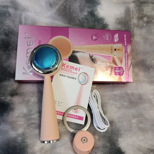 Electric Facial Cleansing Brush silicone with vibration head