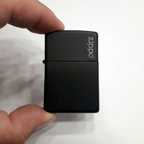 Zippo lighter black used, in original box