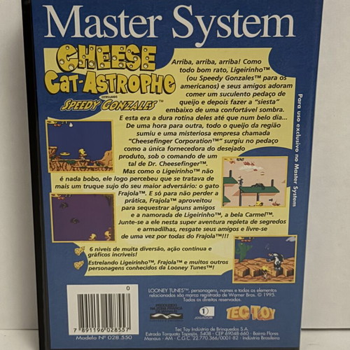 Cheese Cat-Astrophe Starring Speedy Gonzales Sega Master System Brazilian TecToy CIB