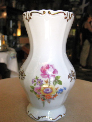 Weimar porcelain vase used