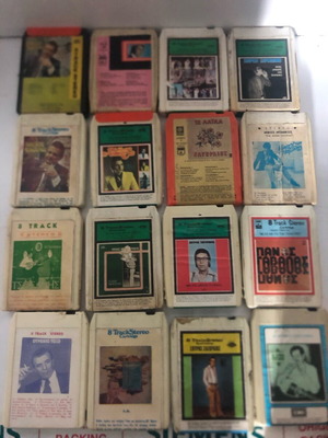 Κασέτες μεταχειρισμένες, πακέτο 50 τεμάχια, 8 Τράκ λαϊκό