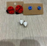 Earrings new, 3 pairs