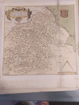 Χάρτης Γαλλικός 1584 Ortelius μεταχειρισμένος 35x40cm αυθεντικός