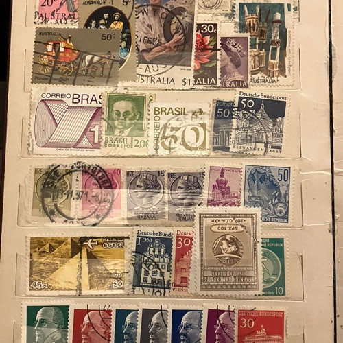 Old stamps like new, 20 pages, collectible from around the world
