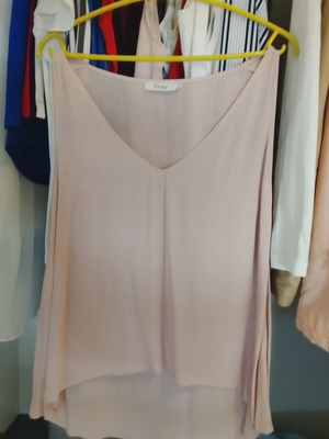 Sleeveless Toi&Moi top asymmetrical oversized, like new, pink
