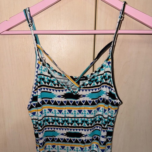 Maxi dress elastic with patterns Pull & Bear, like new condition