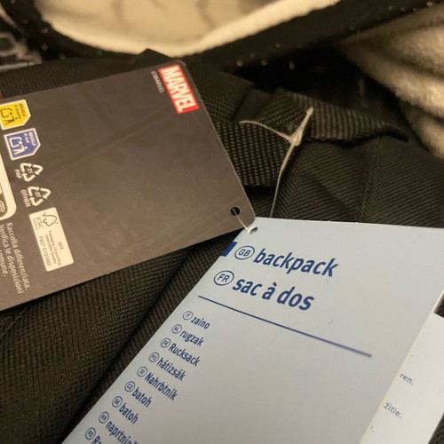 Backpack Marvel Heroes unused, black and grey backpack