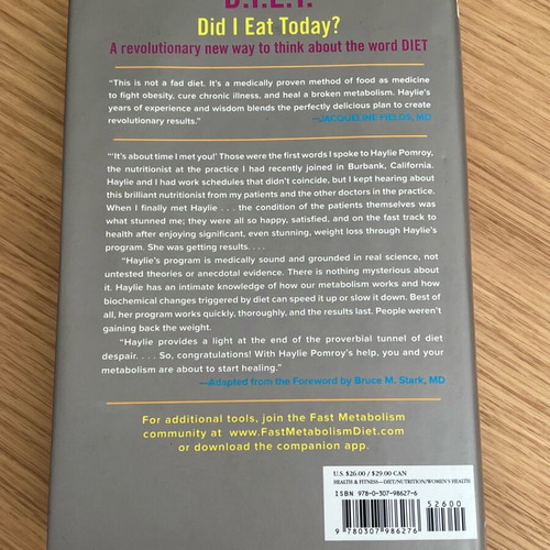 The Fast Metabolism Diet book like new, English