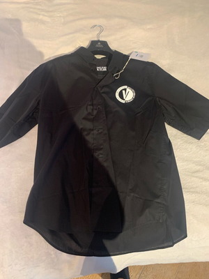 Versace shirt black short sleeve XL new