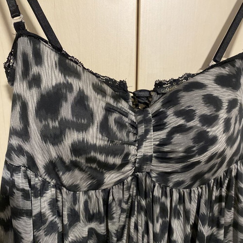 ASOS dress with black and grey leopard print, new