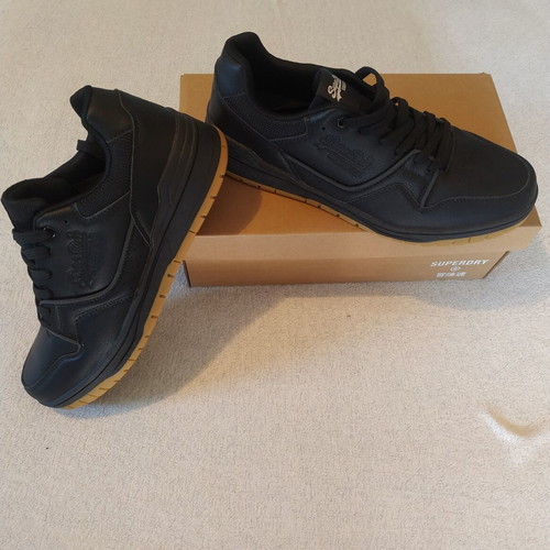 Superdry men's casual shoes size 43 new black