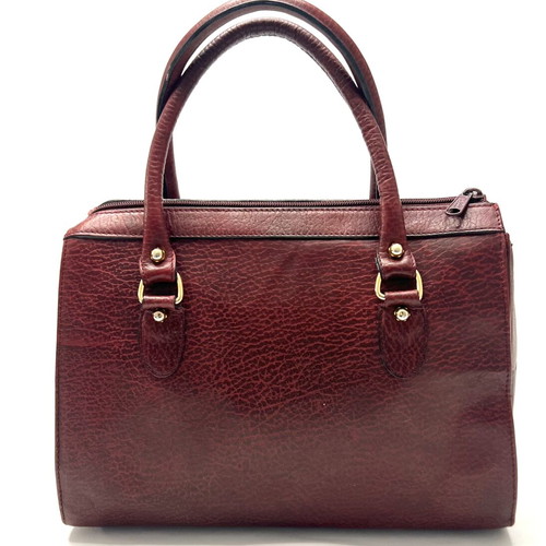 Aigner Burgundy Vintage Leather Handbag used