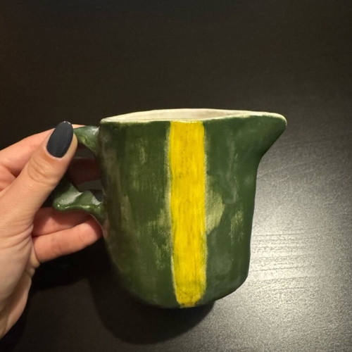 Handmade ceramic small pitcher new