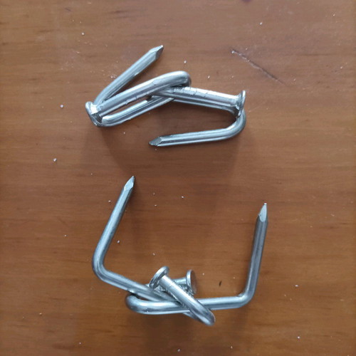 Metal puzzle with nails like new, set of two pieces