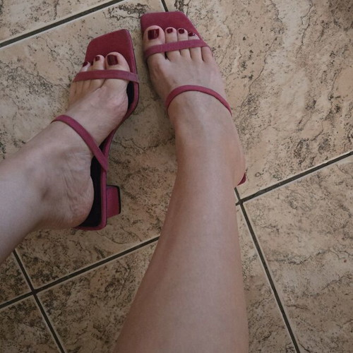 Mango mules pink used, size 38, sandals
