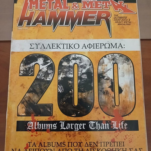 Metal Hammer magazine used, 200 albums larger than life tribute