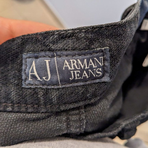 Armani Jeans men's pants used, velour cotton