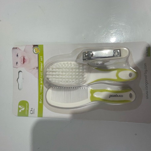 Soft brush, comb and nail clipper set for newborn, new
