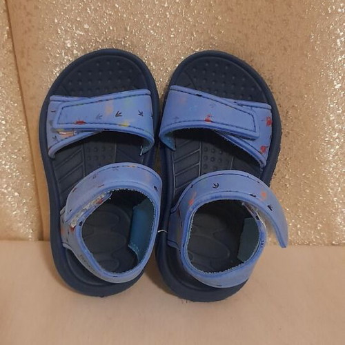 Happy Dinos baby sandals used, size 23, blue