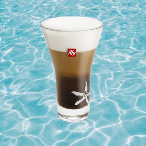 Illy Freddo Cappuccino Glasses set of 12, new, 33cl