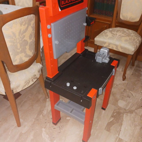Black+Decker Smoby Tool Bench like new, plastic kids' toy