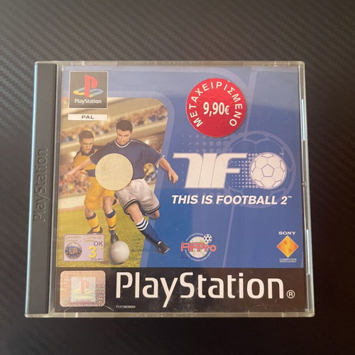 This Is Football 2 PlayStation 1 PS1 game, English PAL with Greek menu