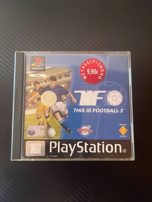 This Is Football 2 PlayStation 1 PS1 game, English PAL with Greek menu