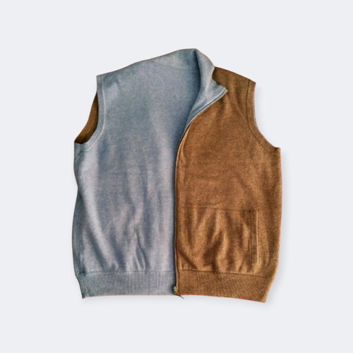 Dalmine double-sided wool vest size L like new