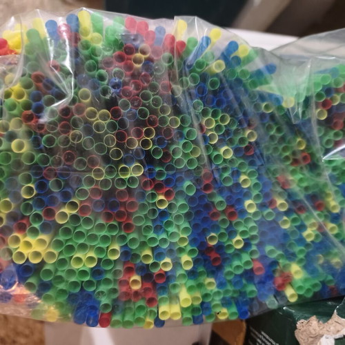 Granita Straws 1000 Pieces, 8mm Diameter, 25cm Length