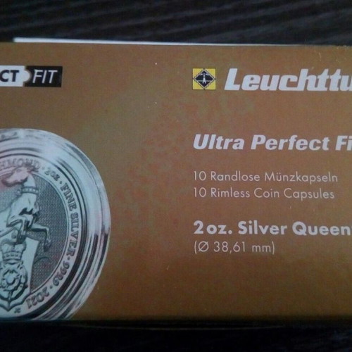 Leuchtturm Ultra Perfect Fit 2 oz. Queens Beasts Capsules 10 pieces new