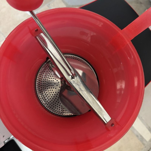Vegetable mill manual, new, Italian plastic with stainless steel heads