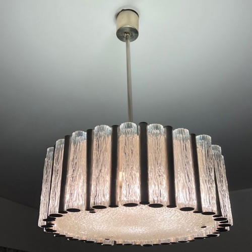 Doria Leuchten Vintage Chandelier Lamp from Germany 1960 used