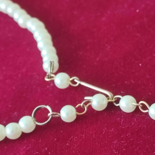 Handmade women's ties, pearl necklace tie and satin lace tie